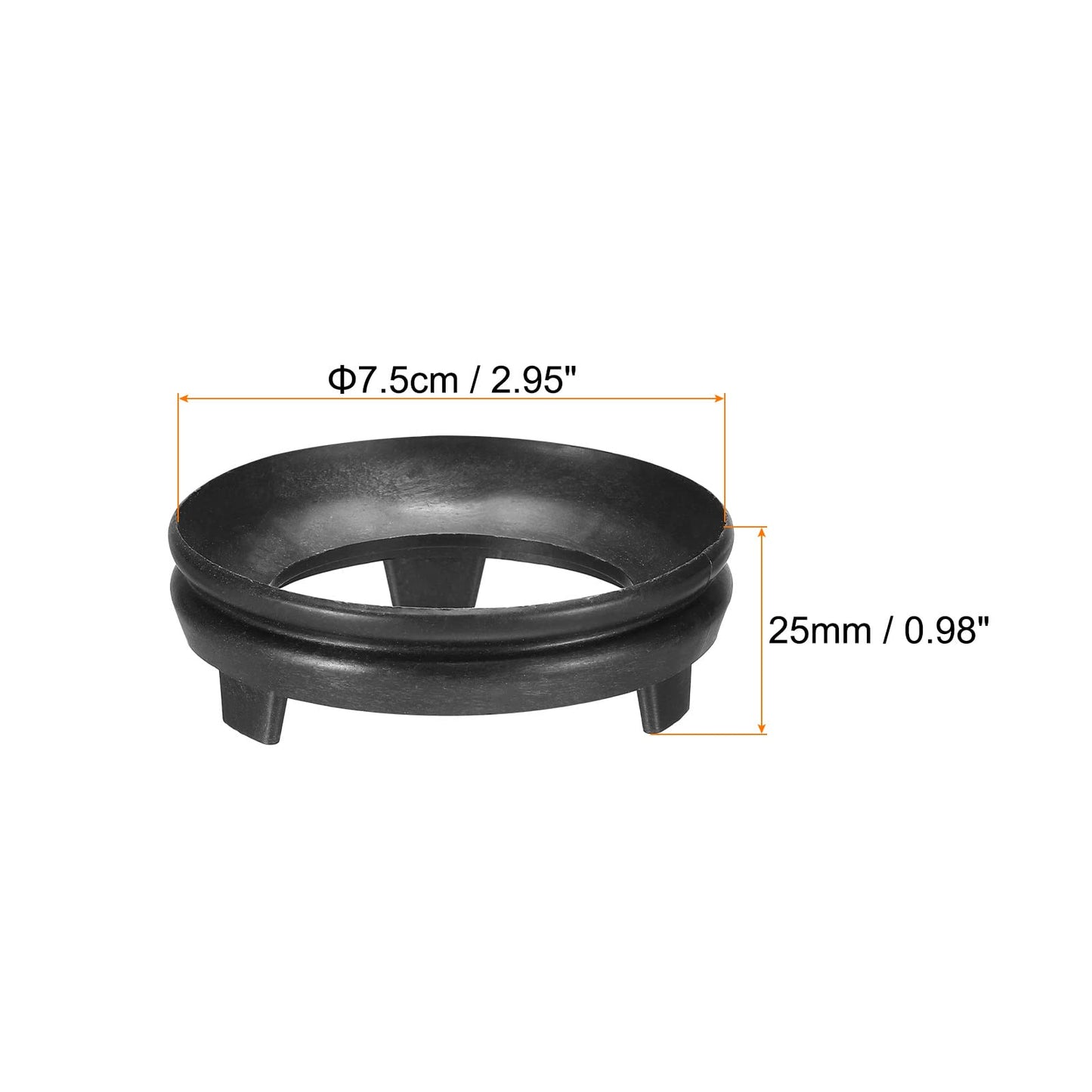 MECCANIXITY Ball Stand Holders Displays Base Diameter 7.5cm Black for Crystal Ball Stone Pack of 10