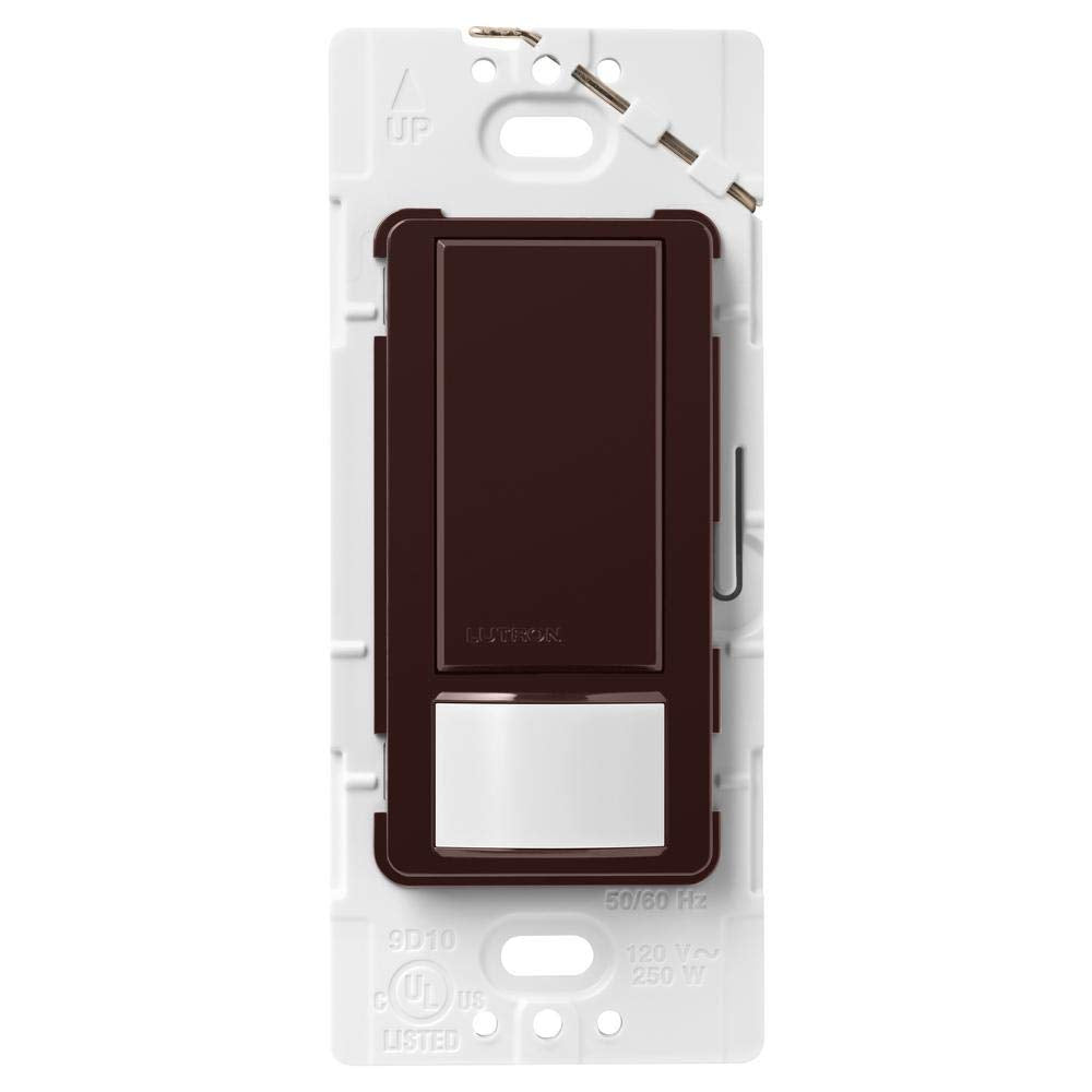 Lutron Maestro Motion Sensor Light Switch Indoor for Bathroom, Garage, Laundry Room, Any Bulbs, Occupancy Vacancy Sensor, Single-Pole, MS-OPS2-WH, White
