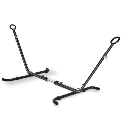 Homgava Universal Double Hammock Stand, Heavy-Duty Hammock Stand for Outside, 440-Pound Capacity, Indoor and Outdoor Portable Hammock Stands for Backyard Camping Beach, Black