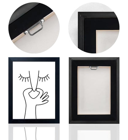 Bathroom Picture Wall Decor, Framed Black and White Bathroom Wall Art, Toilet Paper in Little Funny Raccoon's Hand Animal Canvas Print Painting