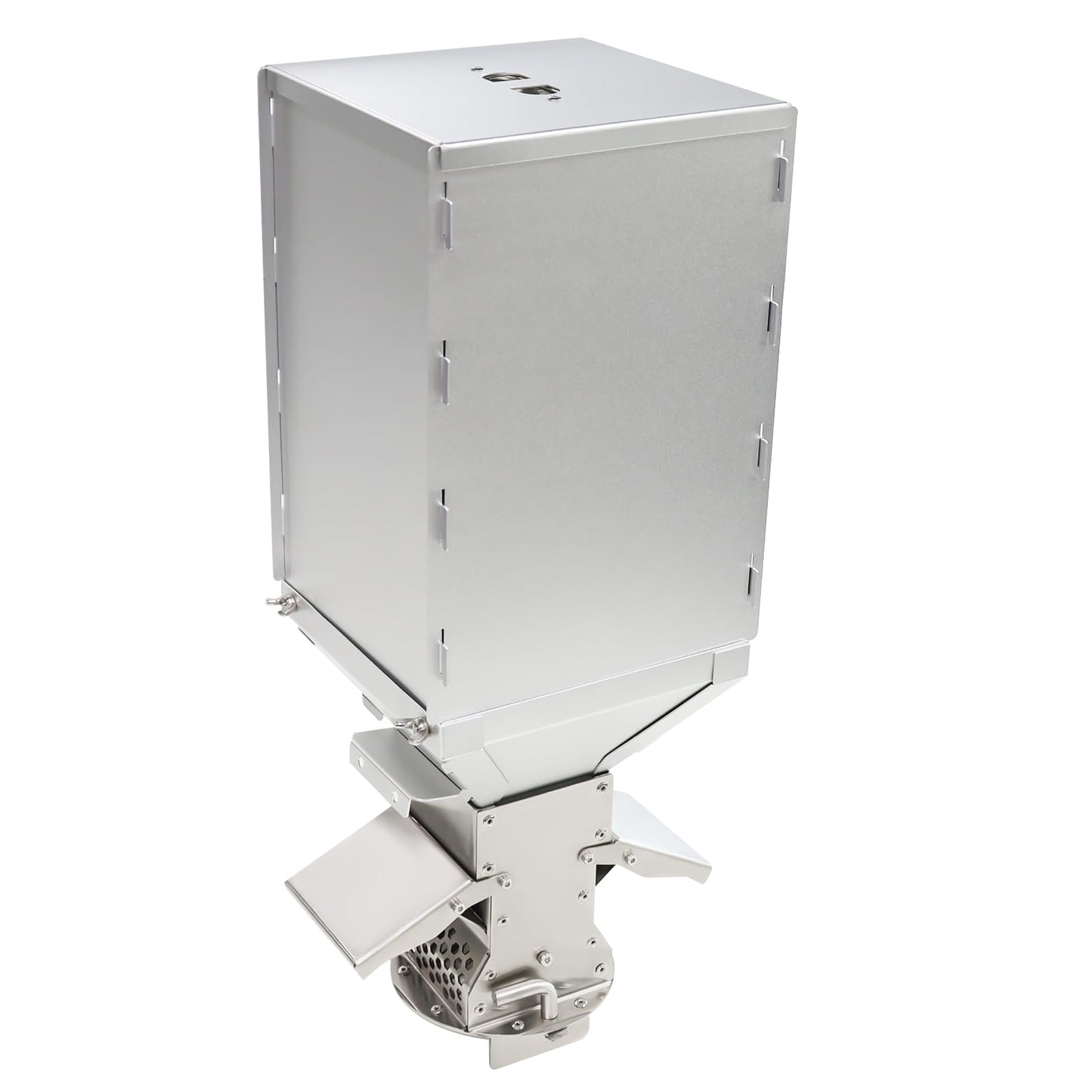 Outdoor Camping Stove Accessory Pellet Bin with Burner for Tent Stove(Silver)