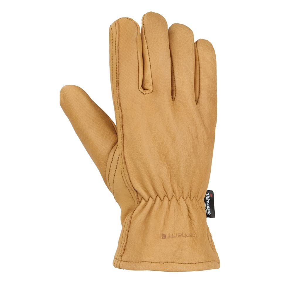Carhartt Men's Insulated System 5 Driver Cold Weather Gloves, Brown, S