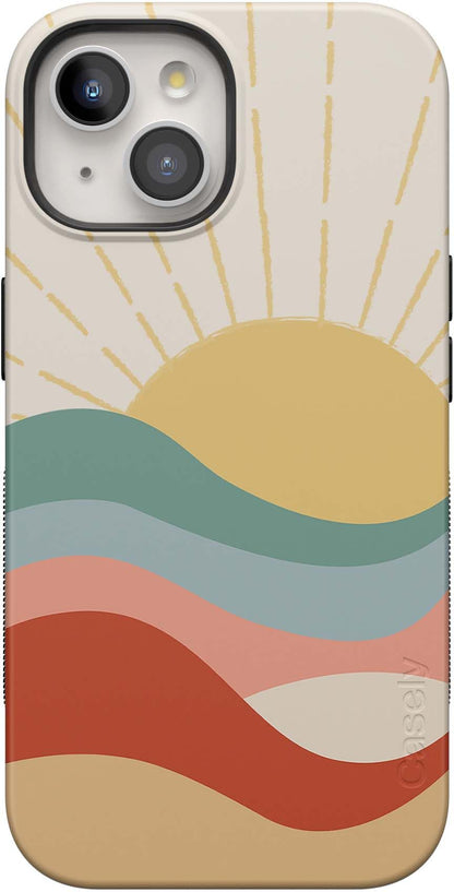 Casely iPhone 14 Case | Pastel Garden | Sunday Best | Compatible with MagSafe | Bold Protective Design
