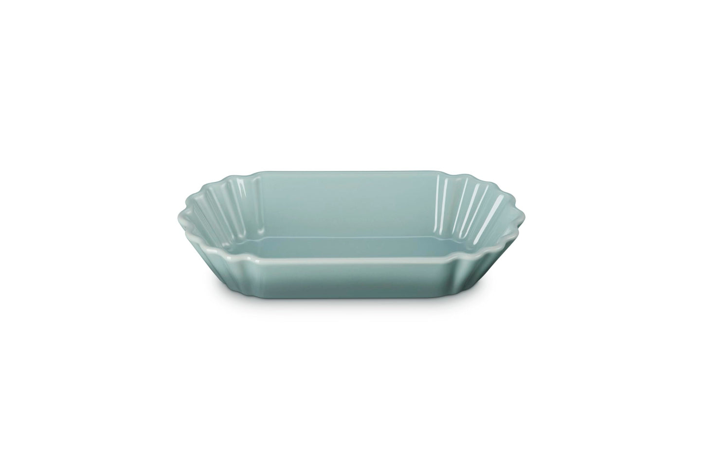 Le Creuset Stoneware Bistro Boat, 14 oz. (8.5" L x 4" W x 1.7" D), Sea Salt