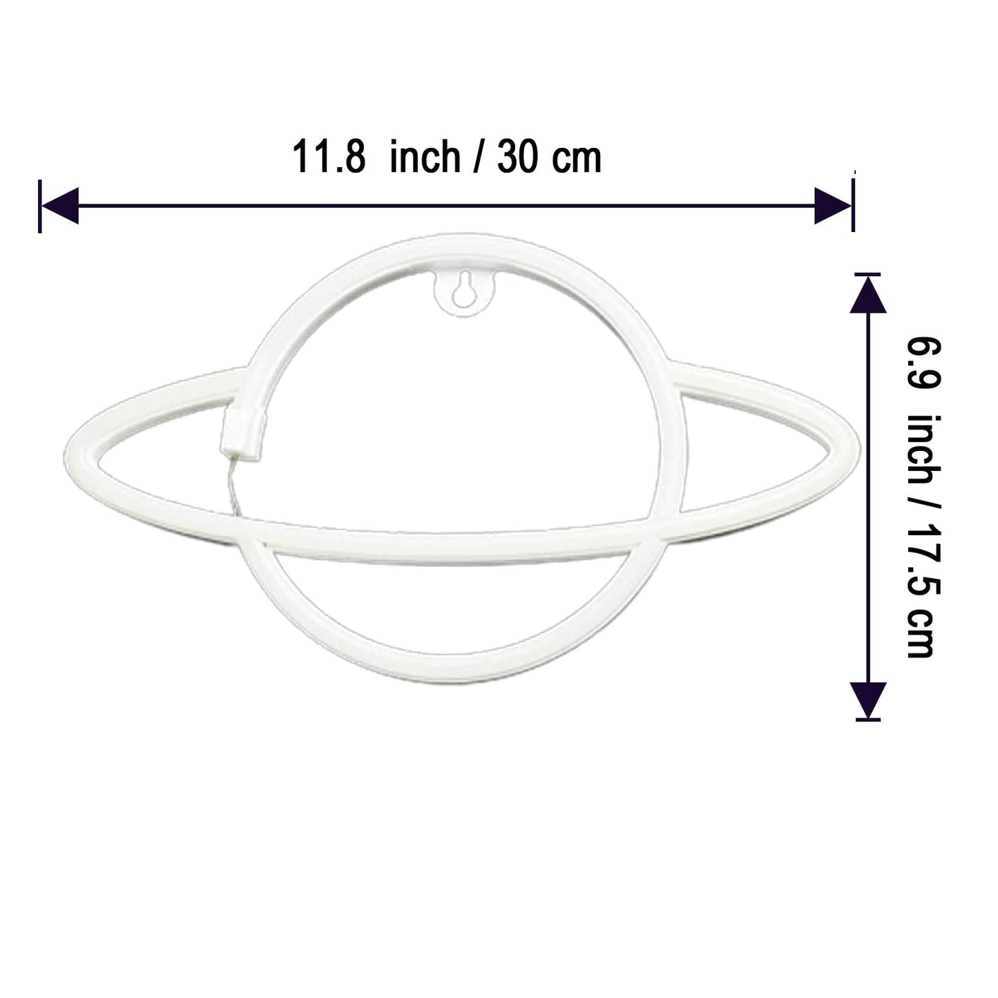 YouokLight planet neon signs for wall decor, LED neon light wall mount USB or battery powered planet light, aesthetic hanging Saturn, planet neon lights for bedroom, game room, pink and blue