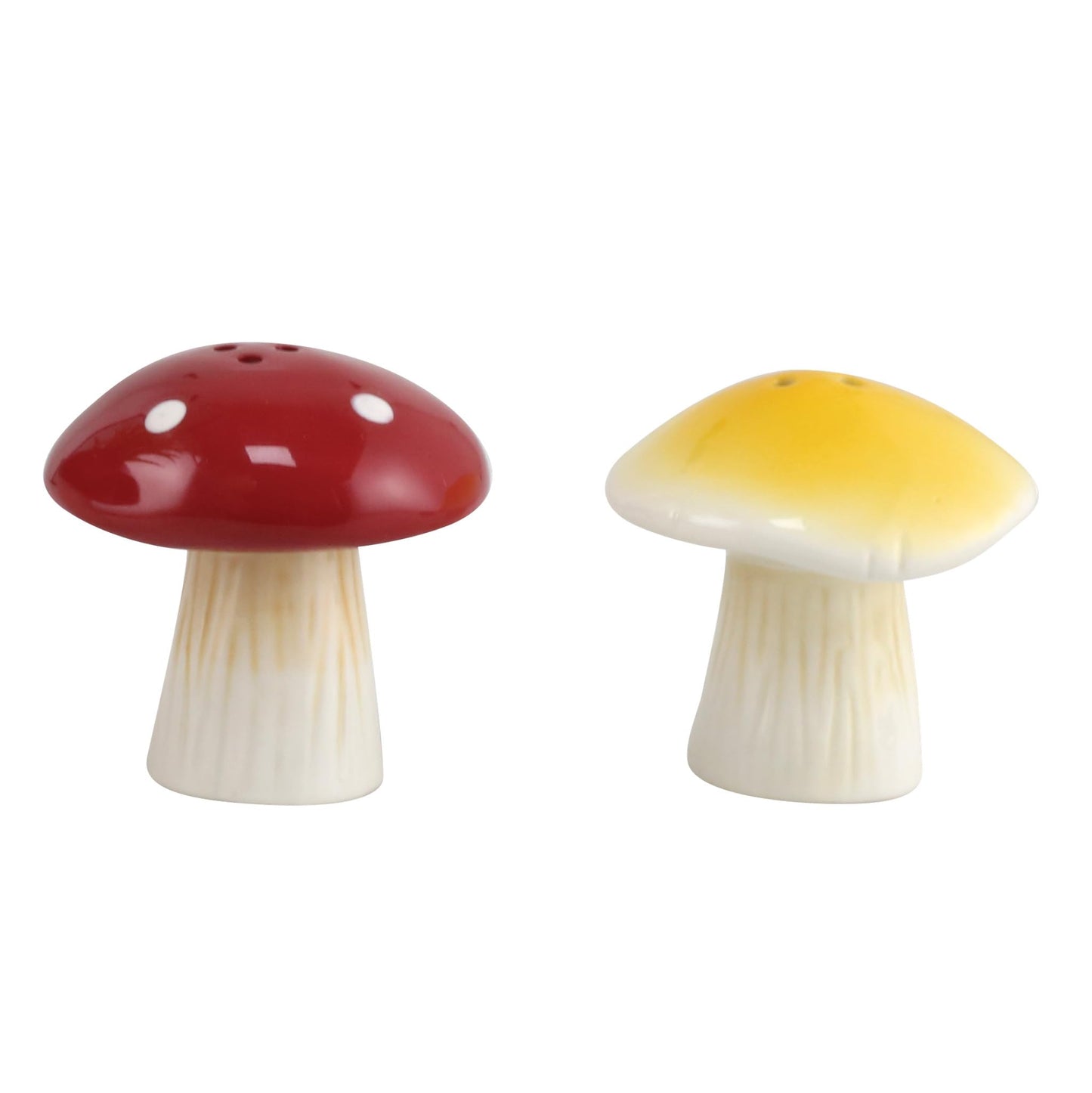 Enesco Our Name is Mud Mushrooms Sculpted Salt and Pepper Shaker Set, 2.17 Inch, Multicolor