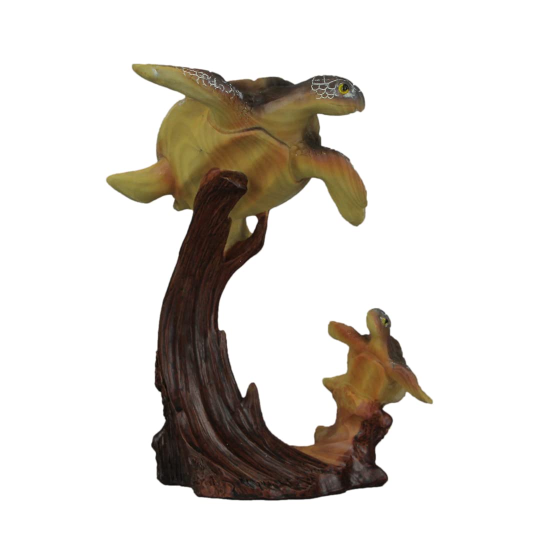 Everspring Sea Turtle Family Sculpture Home Decor Statue Desk Shelf Coastal Resin Figurine