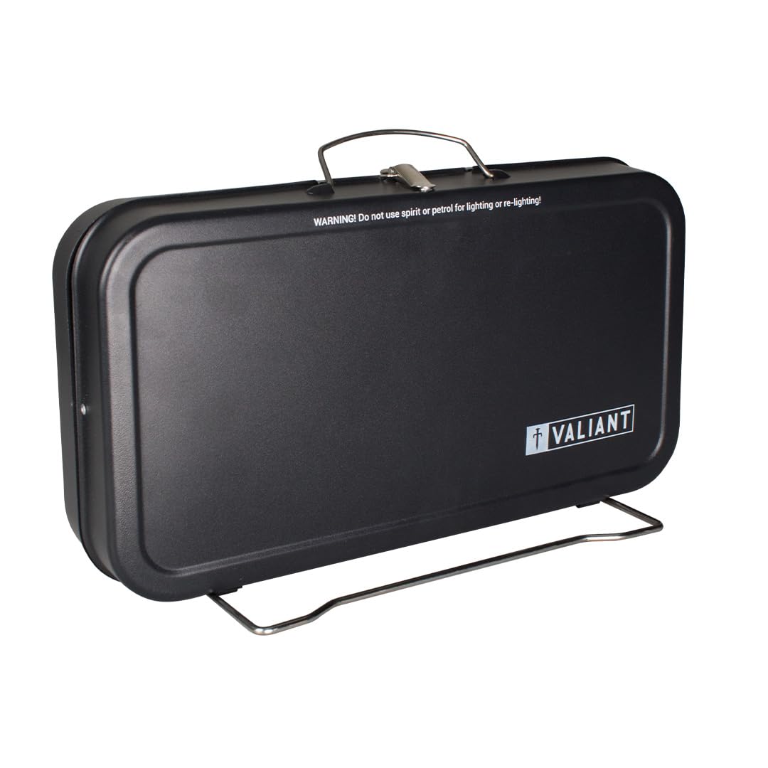 Valiant Portable Folding Picnic and Camping BBQ - Black