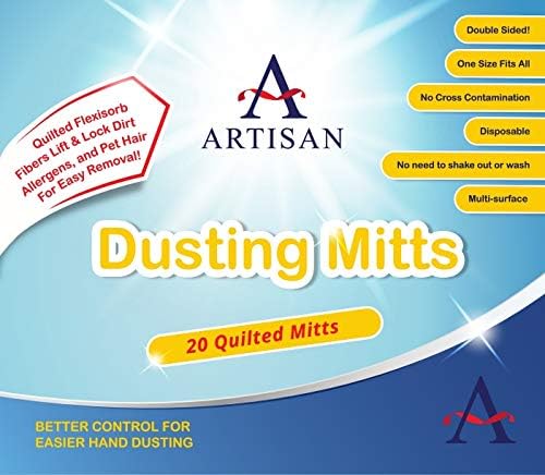 Artisan DUSTING MITT Replaces Microfiber Dusting Cloths, Dust Wipes, Feather