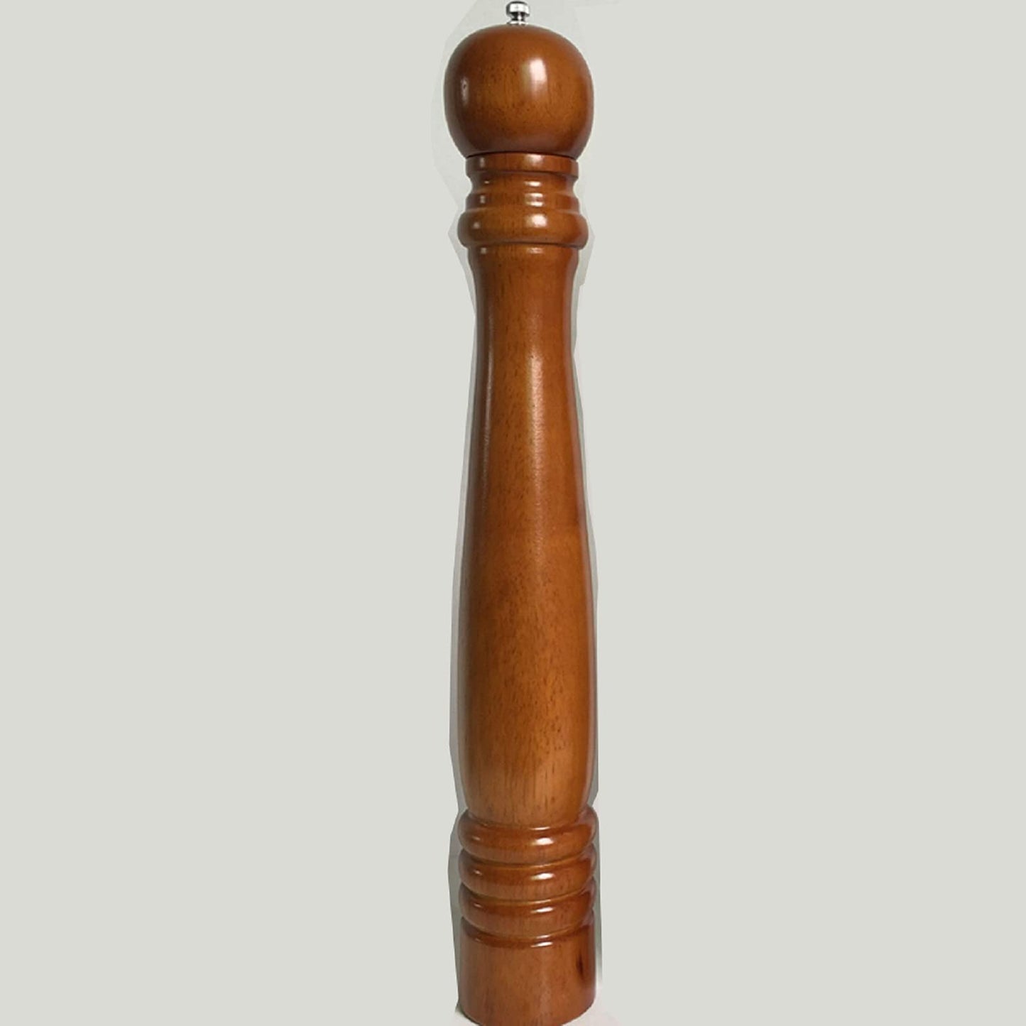 Wood Pepper Mill Hotel Salt Pepper Mill Large 20" Super Big Oak Wooden Salt and Pepper Stainless Steel Core Manual Pepper Grinder-Brown
