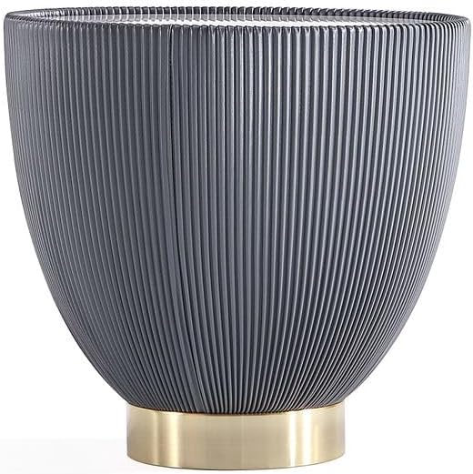 Manhattan Comfort Anderson Modern 18" Round End Table 2.0 | Ceramic Marble