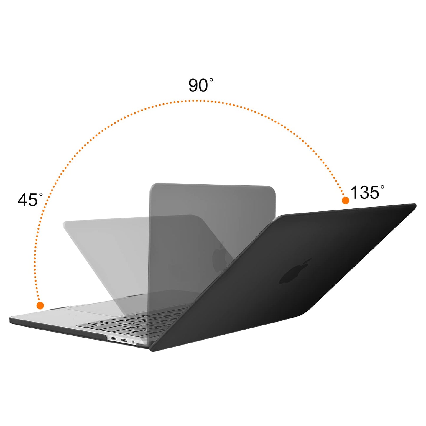 MOSISO Compatible with MacBook Pro 13 inch Case 2025 2024 2023 2022-2016 M2 M1 A2338 A2289 A2251 A2159 A1989 A1706 A1708 with/without Touch Bar, Plastic Hard Shell Case Cover, Black