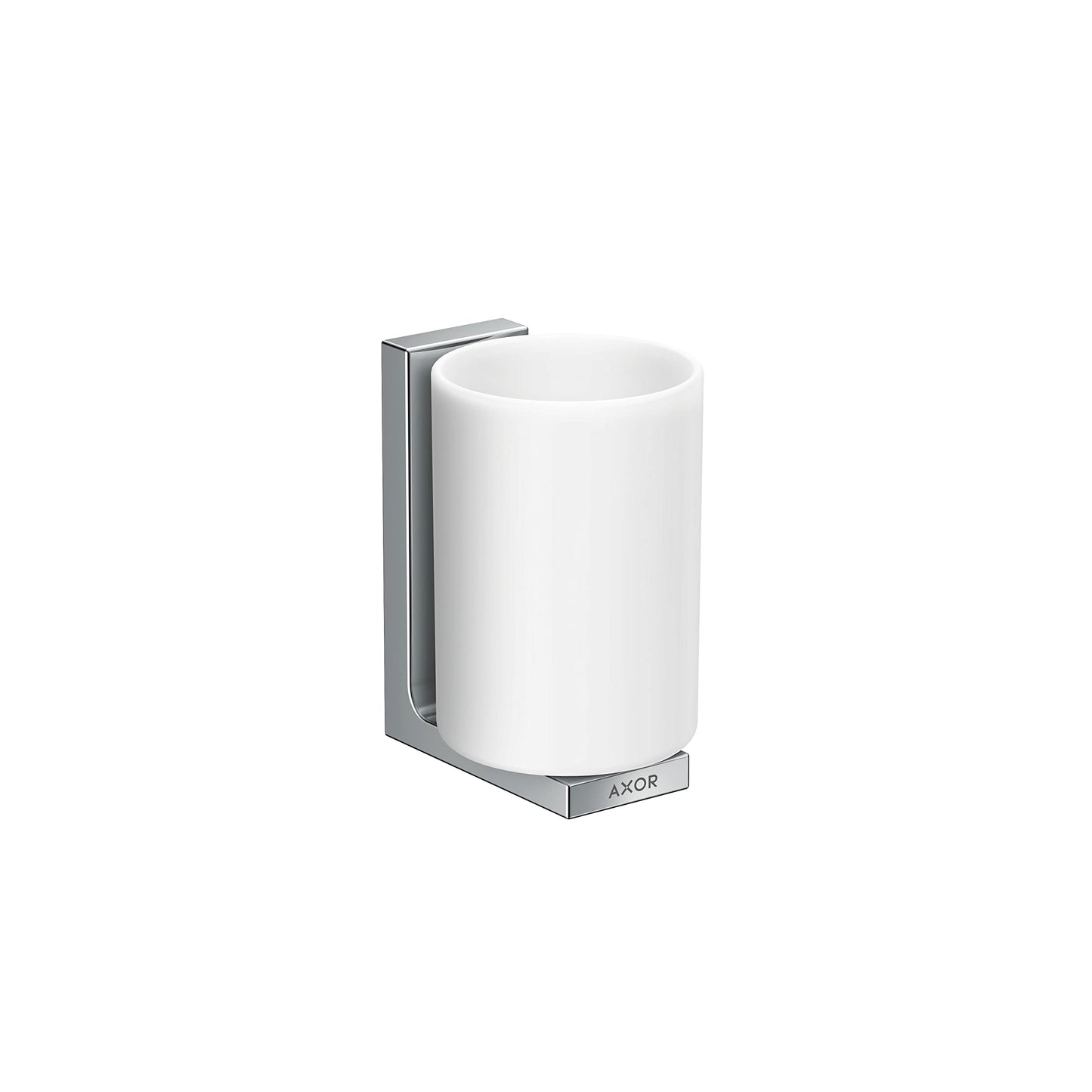 AXOR Universal Rectangular Toothbrush Tumbler in Chrome, 42604000
