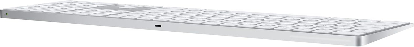 Apple Magic Keyboard with Numeric Keypad: Wireless, Bluetooth, Rechargeable. Works with Mac, iPad, or iPhone; US English - White