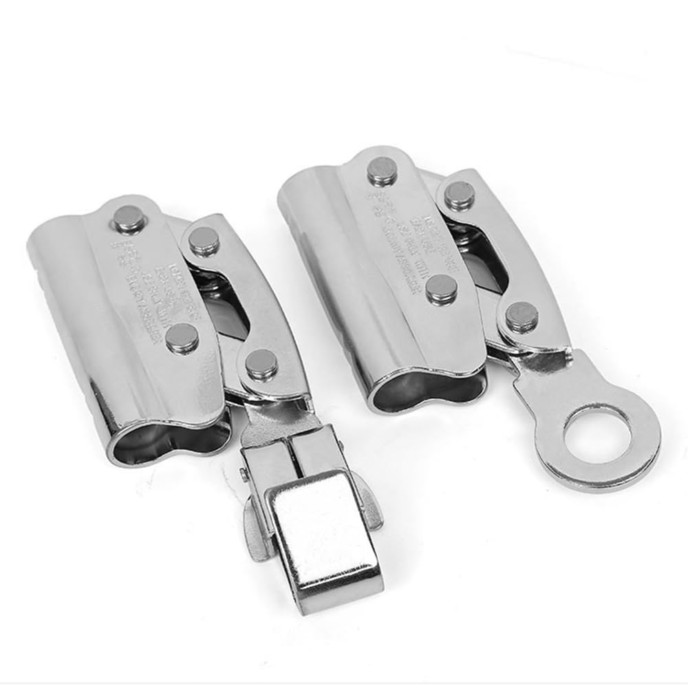 YERGOFE Climb Self Locking Rope Grab - Alloy Steel, Safety Protection 25 kN(Aprx 300LB), Used with 5/8’’ Lifeline Rope, for Construction, Climbing, Fall-Protection (Round Lock)