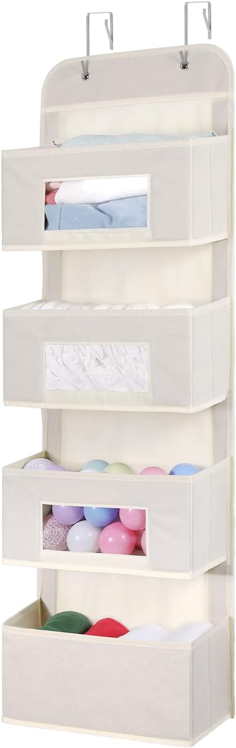 MAX Houser 4-Shelf Over The Door Hanging Organizer