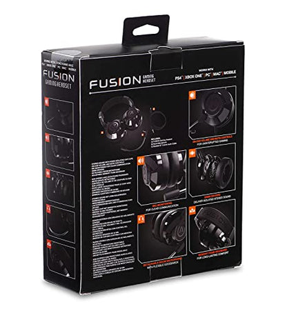 PowerA Fusion Wired Stereo Gaming Headset with Mic for PlayStation 4, Xbox One, X, Xbox One S, Xbox 360, Nintendo Switch, PC, Mac, VR, Android, and iOS - Black - Not Machine Specific