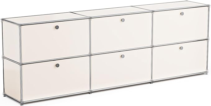 Modern Storage Cabinet White H, Home Office Cabinet, Versatile Free-Standing