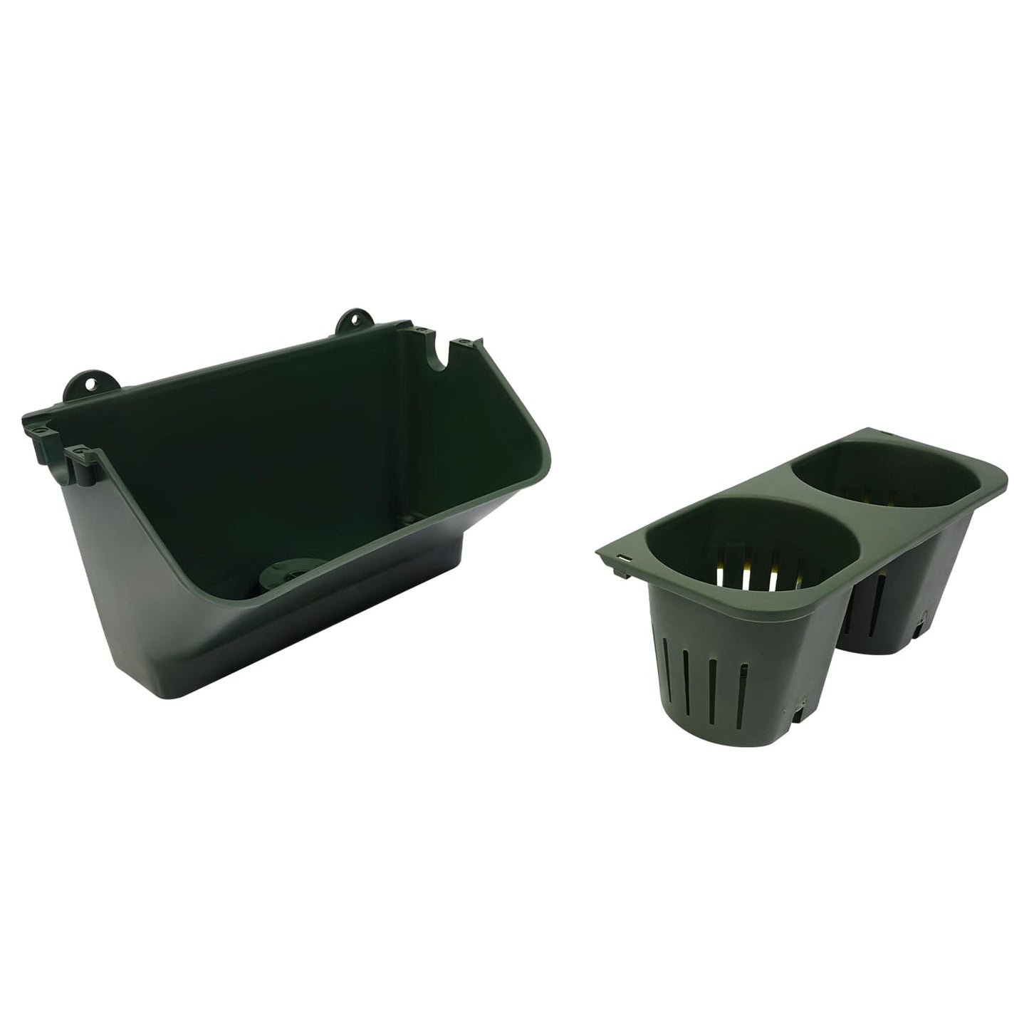 BILPIKOGoo Vertical Wall Planter Stackable Wall Planter, 60 Pockets Indoor Outdoor Living Wall Mounted - Self Watering Stackable Plastic Pot Herb Plants Home Balcony Decoration