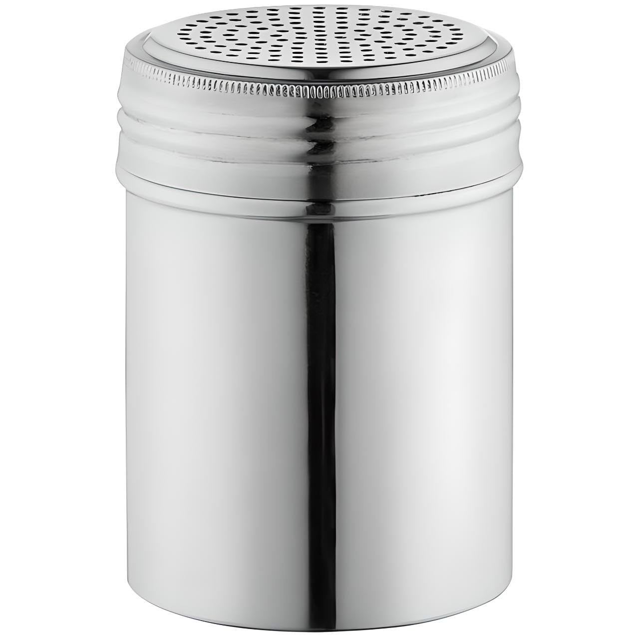 OCS Parts Set of 2 Stainless Steel Dredge Shakers | Without Handle | 10 Ounce Stainless Steel Salt, Pepper, Powdered Sugar an Spice Shakers for Home and Commercial Kitchens