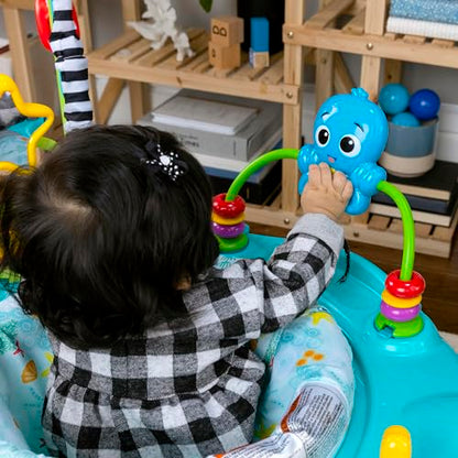 Baby Einstein, Ocean Explorers Curiosity Cove 2-in-1 Educational Activity Jumper and Floor Toy, Ages 6-12 Months