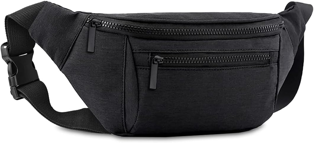 Fanny Pack for Men Women,Crossbody Waist Bag Pack,Belt Bag for Travel Walking Running Hiking Cycling,Easy Carry Any Phone,Wallet