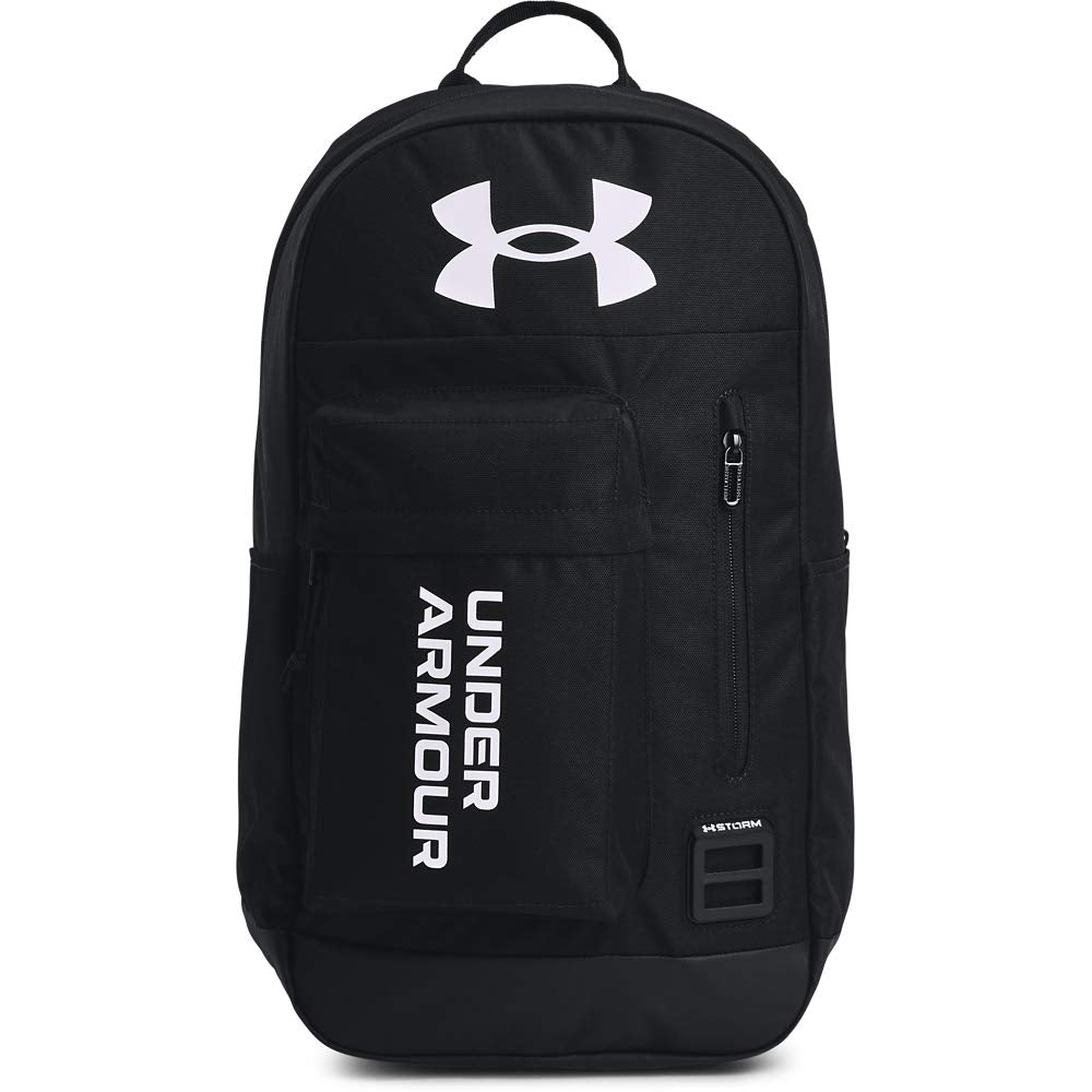 Under Armour Halftime Backpack, Black (001)/White, One Size Fits All