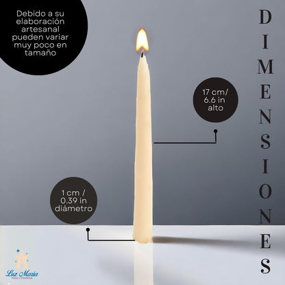 White Tallow Candles 26 Pieces