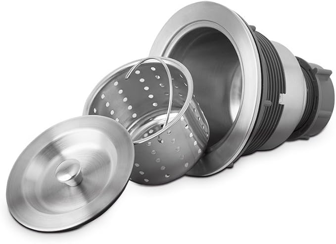 Serene Valley 3-1/2-inch Kitchen Sink Strainer Assembly, 304 Premium Stainless