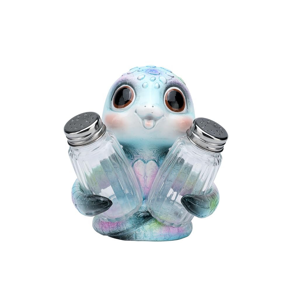 SUYNYBHF Cute Sea Turtle With Salt and Pepper Shaker Figurines Kitchen Decor Statue Suitable for Beach Bars or Coastal Kitchen Decor Table Decor By Home Gifts For Mom
