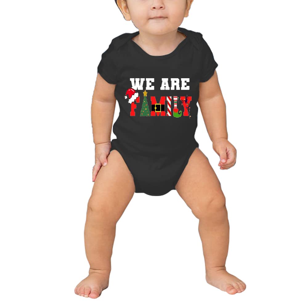 Merry and Bright Shirt Christmas T-Shirts for Family Couple Outfit Tee Christmas Top Parent-Child Short Sleeves, Men, S, Black7