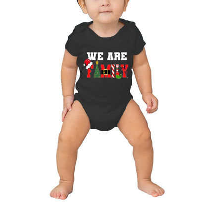 Merry and Bright Shirt Christmas T-Shirts for Family Couple Outfit Tee Christmas Top Parent-Child Short Sleeves, Men, S, Black7