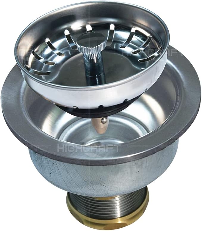 Highcraft 9754 Kitchen Sink Stainless Steel Drain Assembly