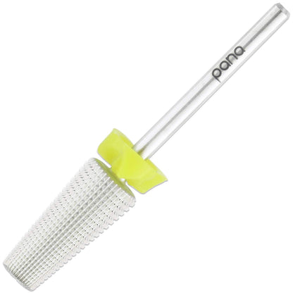 PANA Nail Carbide 5 in 1 Bit - Two Way Rotate use for Both Left and Right Handed - Fast Remove Acrylic or Hard Gel - 3/32" Shank - Manicure, Nail Art, Drill Machine (Fine - F, Silver)
