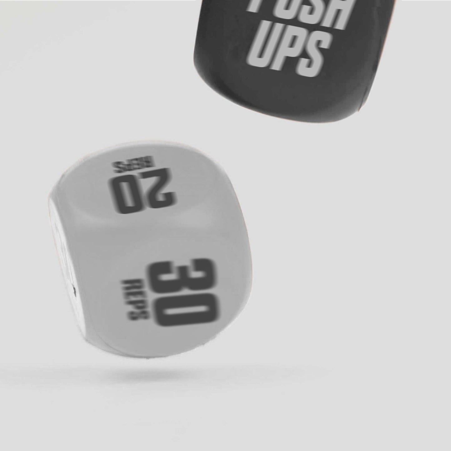 Phoenix Fitness Exercise Dice,Workout Dice Game for Cardio, HIIT Training and Exercise Classes,Training Includes Push Ups, Squats, Jumping Jacks, Crunches and Wildcard for Home and Gym,Black