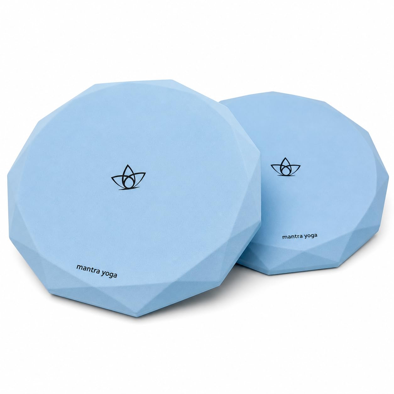 Mantra Yoga Knee Pads (Set of 2) – Extra Thick & Non-Slip Pads for Yoga, Pilates & Fitness – Ergonomic Design for Joint Protection – Lightweight, Portable & Durable Foam