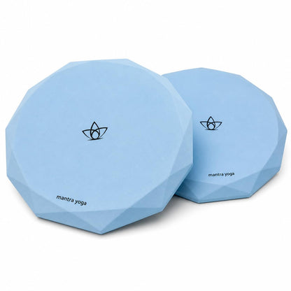 Mantra Yoga Knee Pads (Set of 2) – Extra Thick & Non-Slip Pads for Yoga, Pilates & Fitness – Ergonomic Design for Joint Protection – Lightweight, Portable & Durable Foam