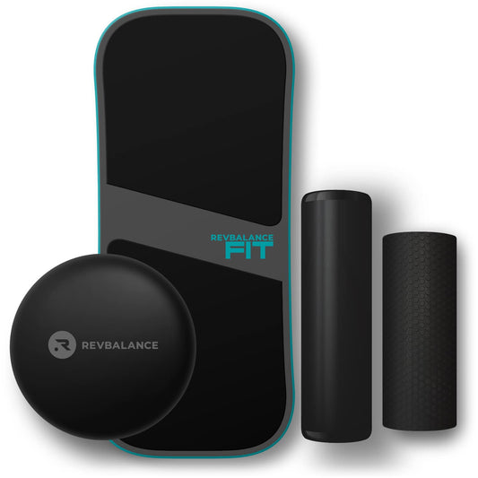 Revbalance FIT 3-in-1 Exercise Balance Board Training System (Teal)