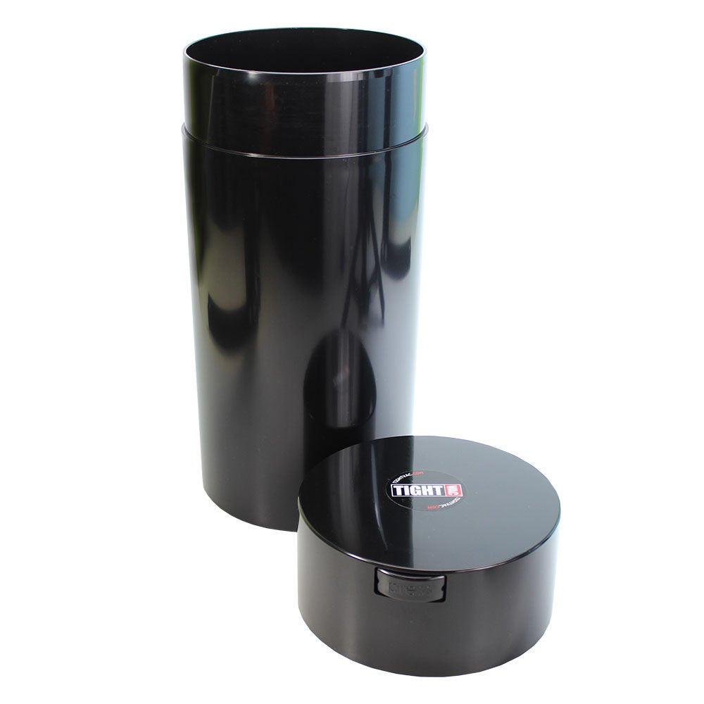 Tightvac 5 to 24 Ounces Airtight Storage Container - Multi-use Vacuum Seal for Coffee Beans, Grounds, Herbs, Tea, Spices and Dry Goods, Patented Airtight Container, Black