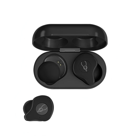 ICESOMNUS Sabbat X12 PRO Semi in-Ear Wireless Earbuds, Bluetooth 5.4 TWS Headphones with Comfortable Open-Fit Design, Clear Calls, Button Siri Control, 30H Long Battery Life,IPX5 Waterproof(Black)