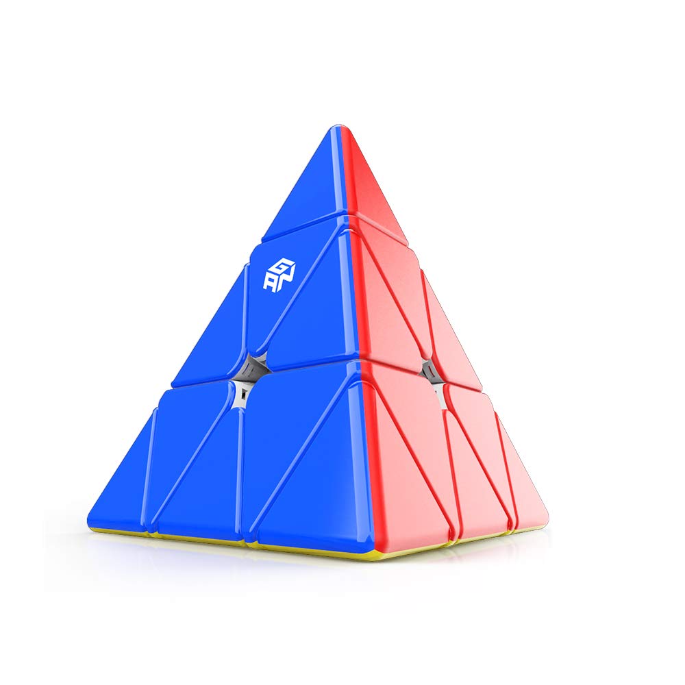 GAN Pyraminx 36 Magnets, Pyramid Speed Cube, Speed Magnetic Pyramid Puzzle Stickerless Triangle Cube (Standard)
