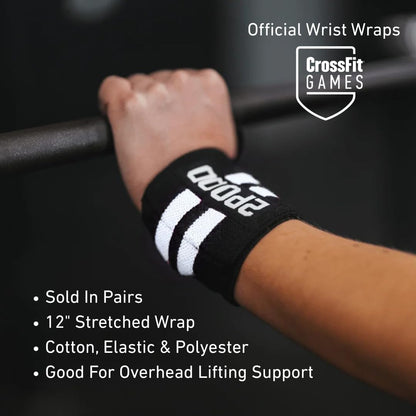 2POOD Wrist Wraps for Weightlifting Powerlifting, Weightlifting, Cross Training, Bodybuilding for Men and Women (Charcoal)