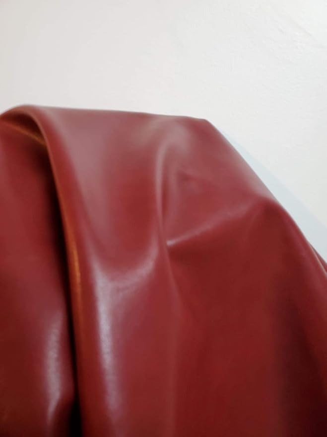NAT Leathers | Burgundy Soft Faux Vegan Leather PU | 5 Yards Cut by the Yard |
