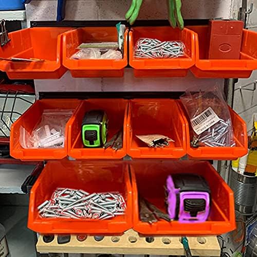 Wallmaster Wall Mounted Storage Bins, Wall Storage Bins Parts Rack 10 Bins&3