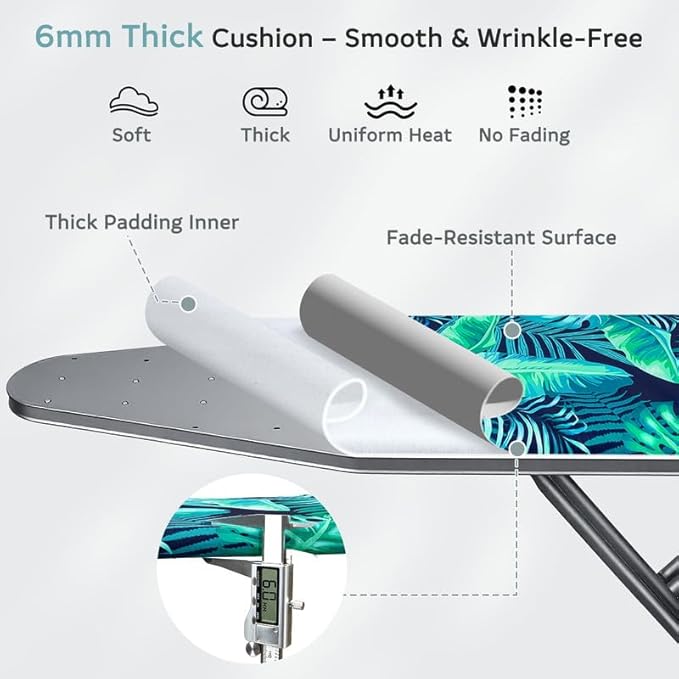 FIOBEE Ironing Board Cover and Pad Extra Thick Iron Board Pad