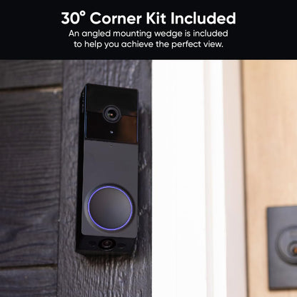 WYZE Wireless Duo Cam Video Doorbell (Chime Included), Battery Powered, 2K Full HD Video, 2 Cameras (People and Package), 2-Way Audio, Color Night Vision