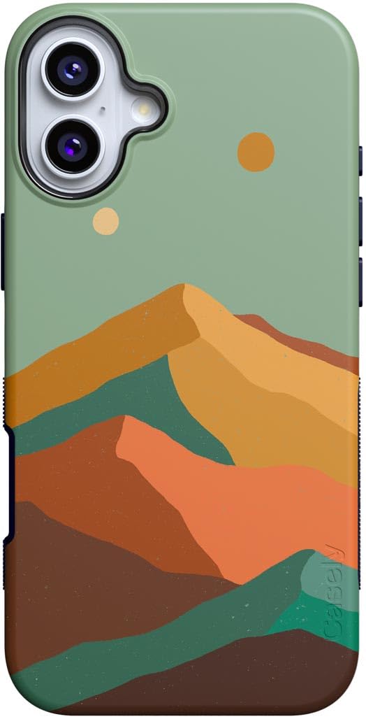 Casely iPhone 16 Plus Case | Blue Stripes | Sunday Best | Compatible with MagSafe | Bold Protective Design