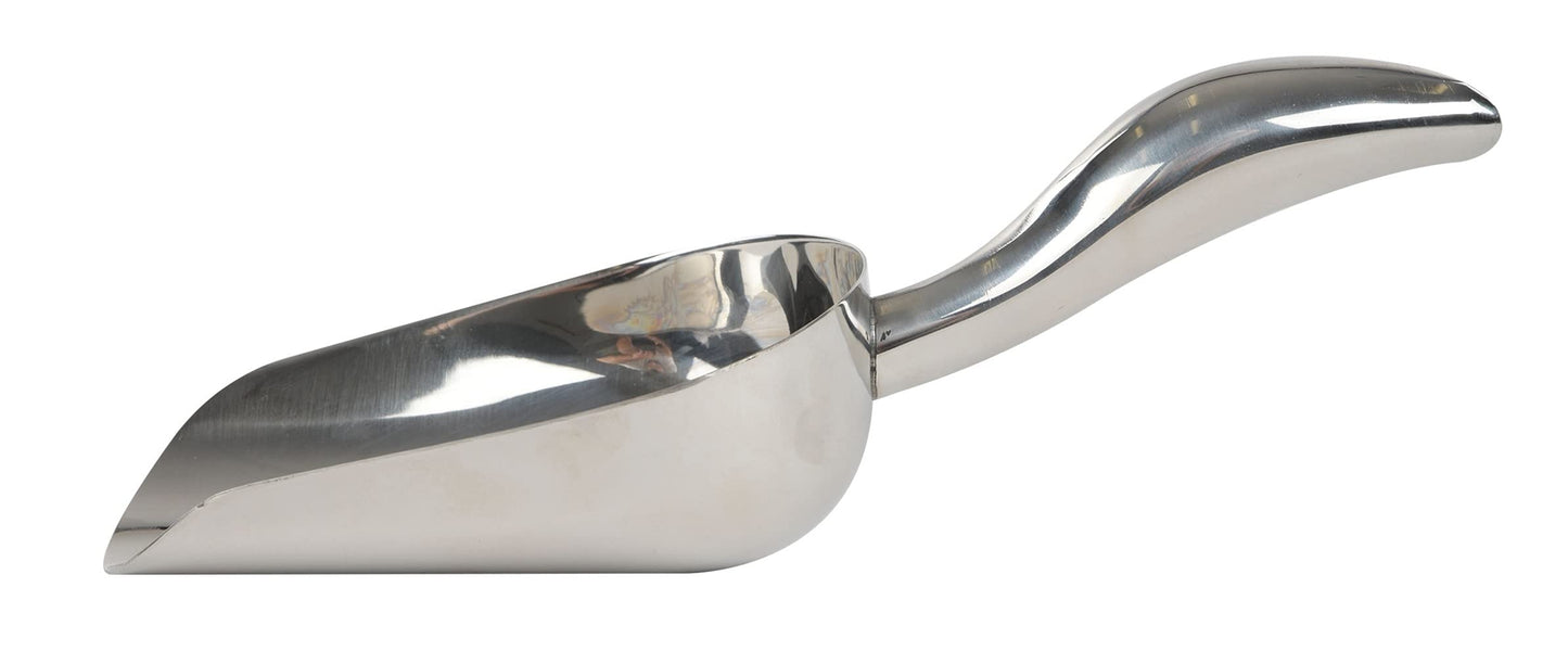 LEMONSODA Stainless Steel Utility Ice Scoop - 14 Ounces - Rustproof Metal - Great for Bar, Ice, Flour, Coffee, Containers - Bar Ice Scoop, Dry Bin, Dry Goods, Candy (10.6 Inches)