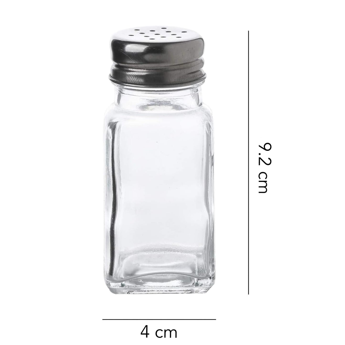WHOLE HOUSEWARES | stainless steel salt and pepper shakers set | 6-Piece Pack | Best for Home Kitchen, Restaurants and Catering