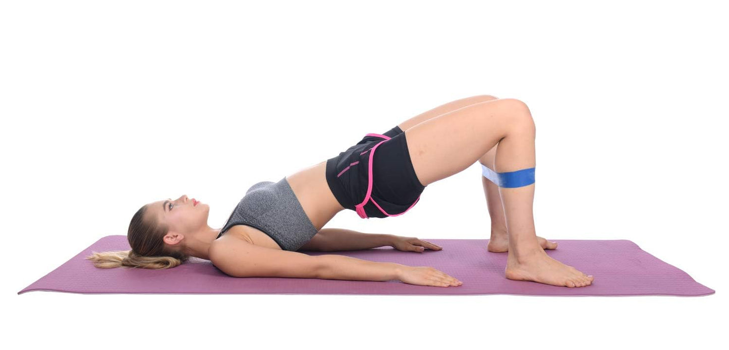 Timberbrother Resistance Loop Bands with Workout Poster 16.5”x 22.4”,Set of 5 Exercise Bands for Crossfit Workout and Physical Training